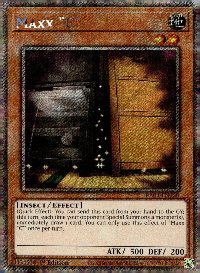 Yu-Gi-Oh! Maxx C - RA04-EN150 Platinum Secret Rare 1st Edition