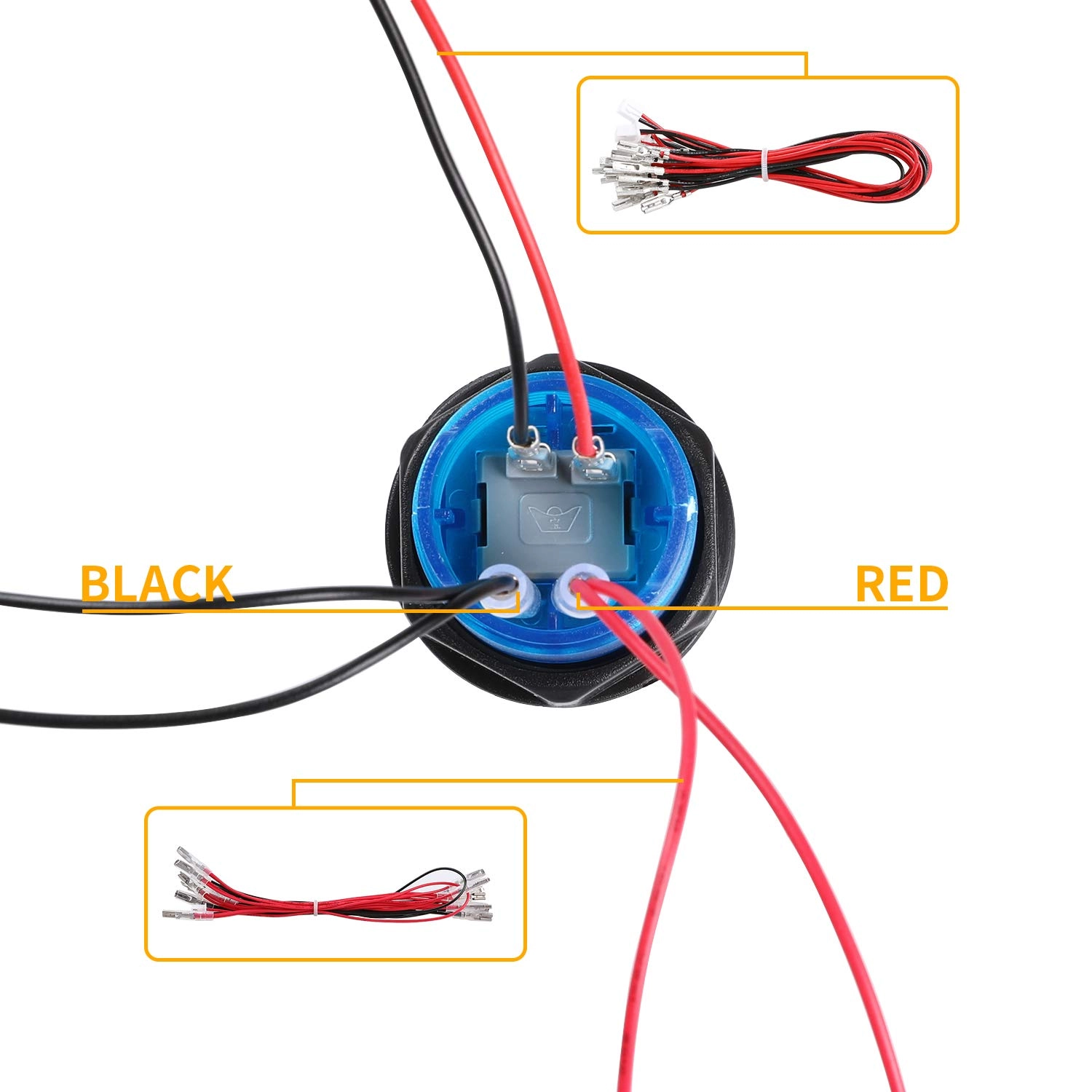 2-Player LED Arcade DIY Kit - Blue & Red