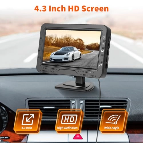 AHD Wireless Rear View Camera IPS-Monitor - Night Vision 720P