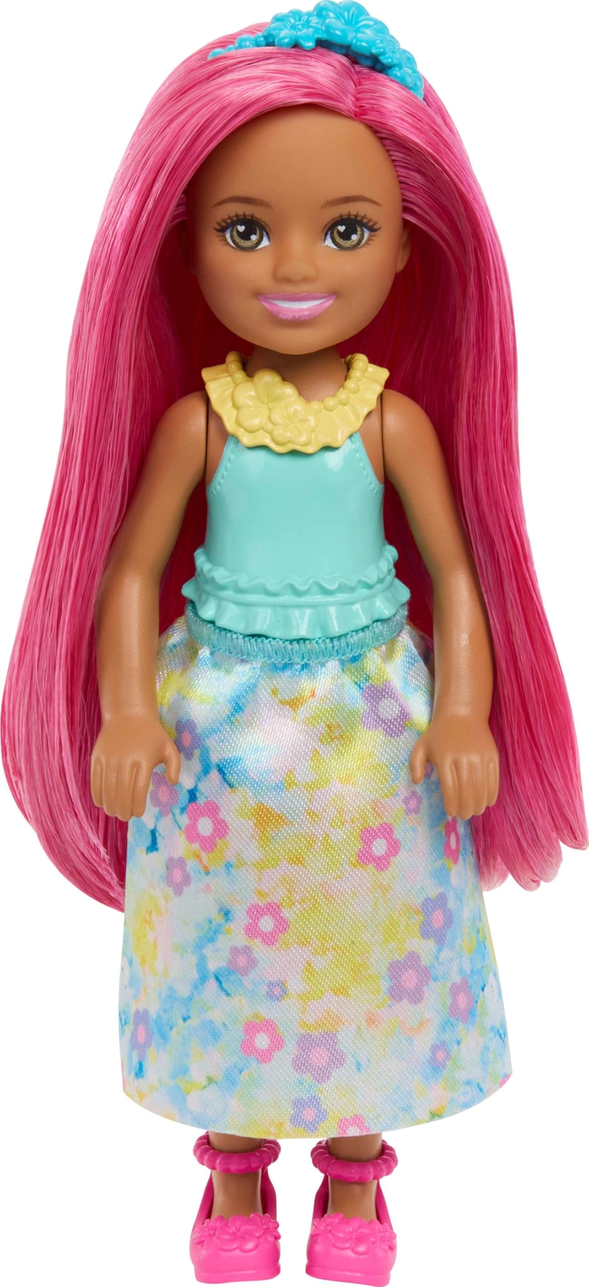 Mattel Chelsea Small Doll - 6-inch Pink Hair Ages 3+