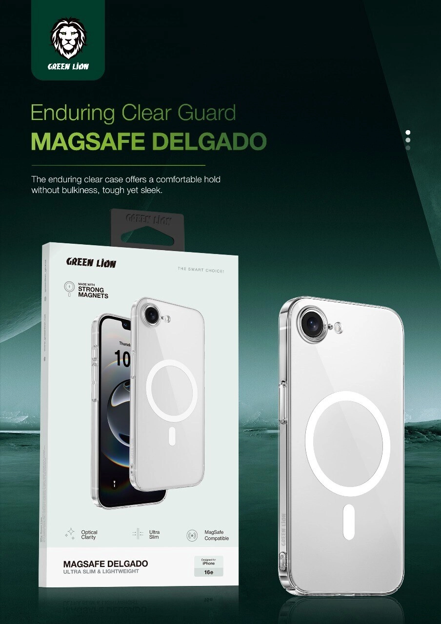Delgado Clear Case with MagSafe for iPhone 16 Pro