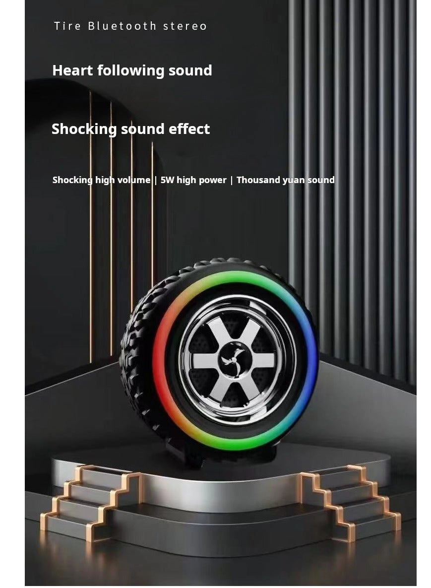 Wireless Bluetooth Speaker with LED Lights - HD Sound TF Card