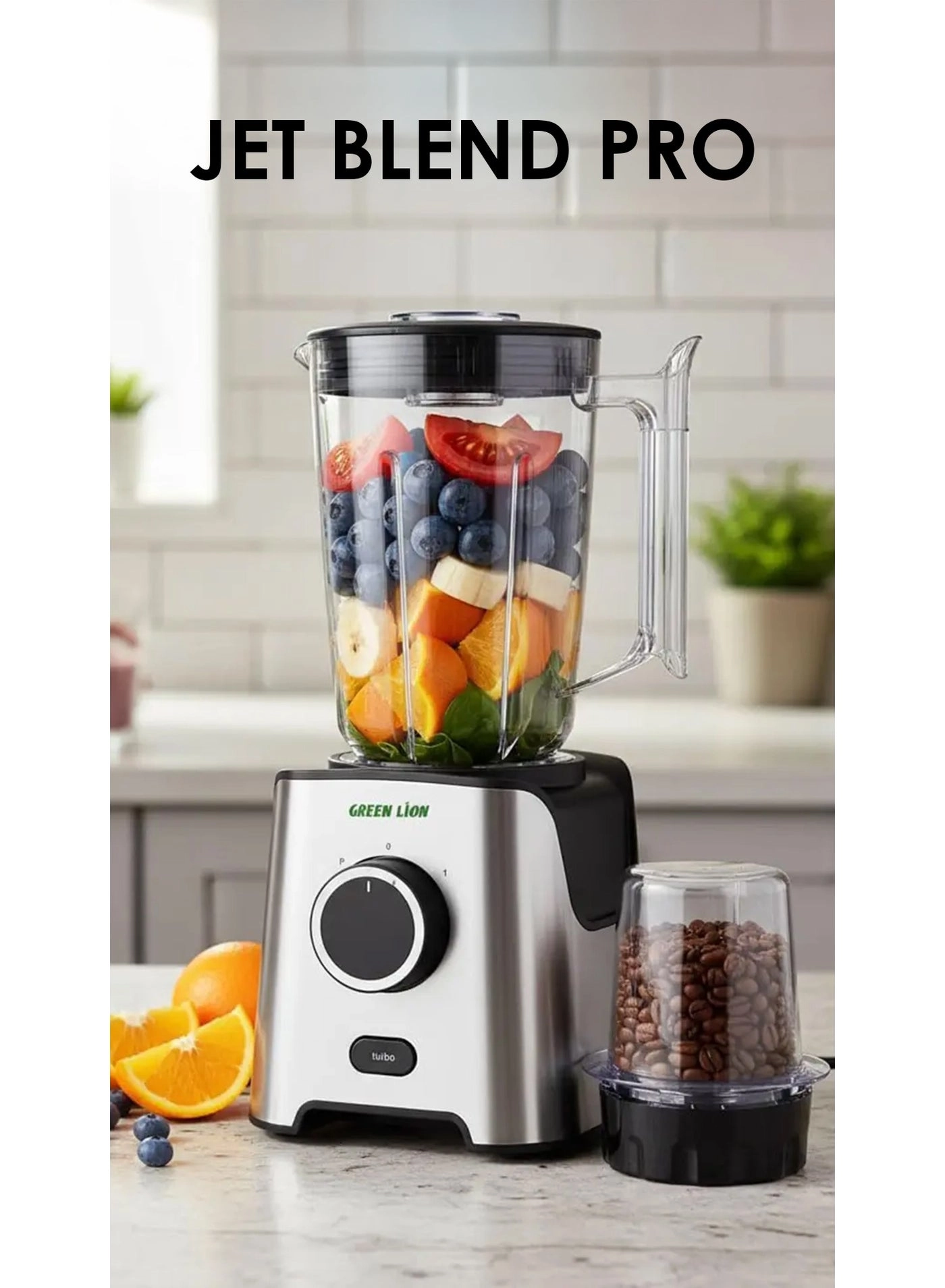6-in-1 Blender - Unbreakable Jar, Chopper & Grinder