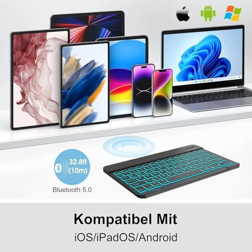Wireless Bluetooth Keyboard - DE Wireless