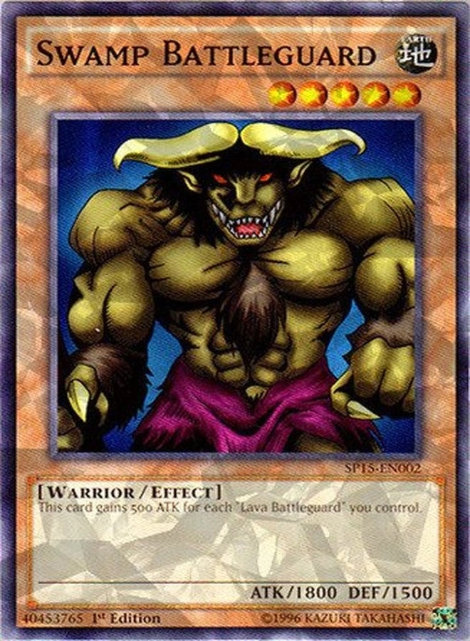Yu-Gi-Oh! Swamp Battleguard SP15-EN002 - Star Pack ARC-V 1st Edition Shatterfoil
