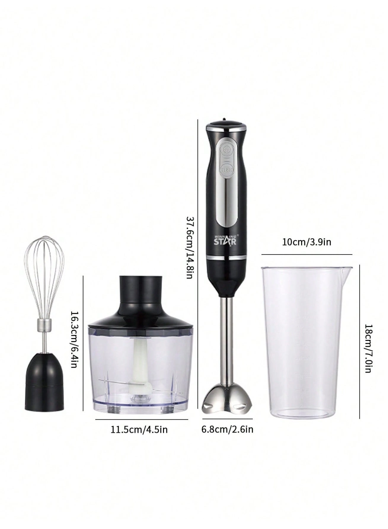 Hand Blender - 3-in-1 600W