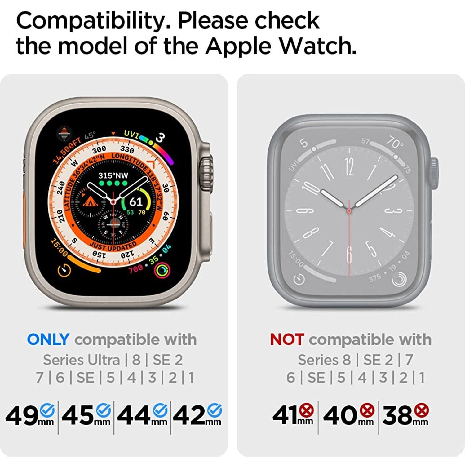 Nylon Watch Band for Apple Watch Ultra 49mm / 45mm / 44mm / 42mm (Series Ultra, 8/7/6/SE/5/4/3/2/1)