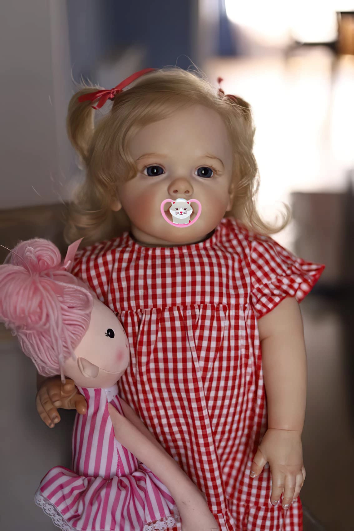 Reborn Baby Doll - 24 Inch Soft Cloth Body Blonde Hair Ages 3+