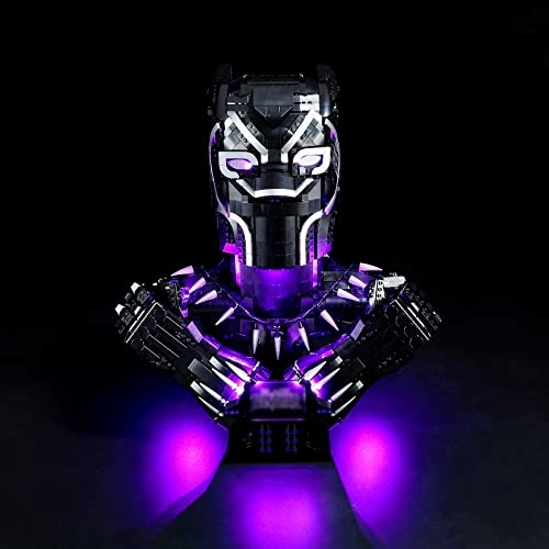 Led Lighting Kit for LEGO-76215 Black Panther - Compatible with Lego Marvel Building Blocks Model