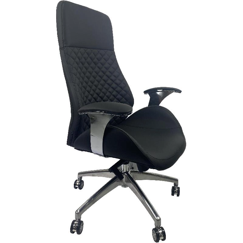 Executive Chair - Black PU Leather in Plastic Frame