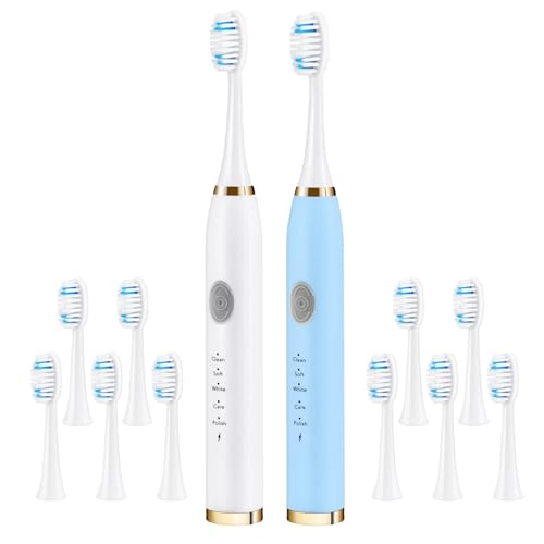 Sonic Electric Toothbrush - 42,000 VPM 2 Minute Timer 5 Modes Pack