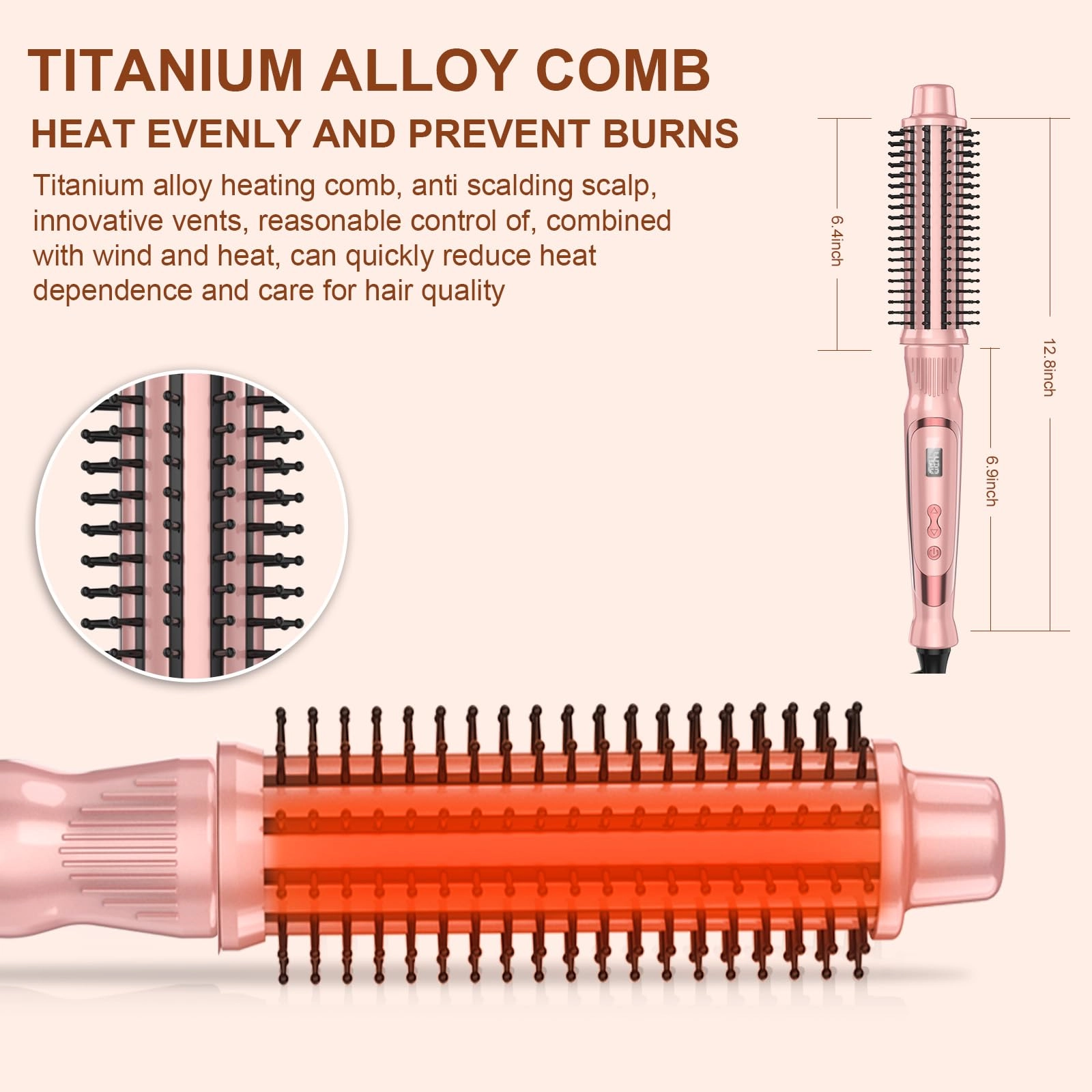 Heated Round Brush - 1.5 inch Ceramic Tourmaline