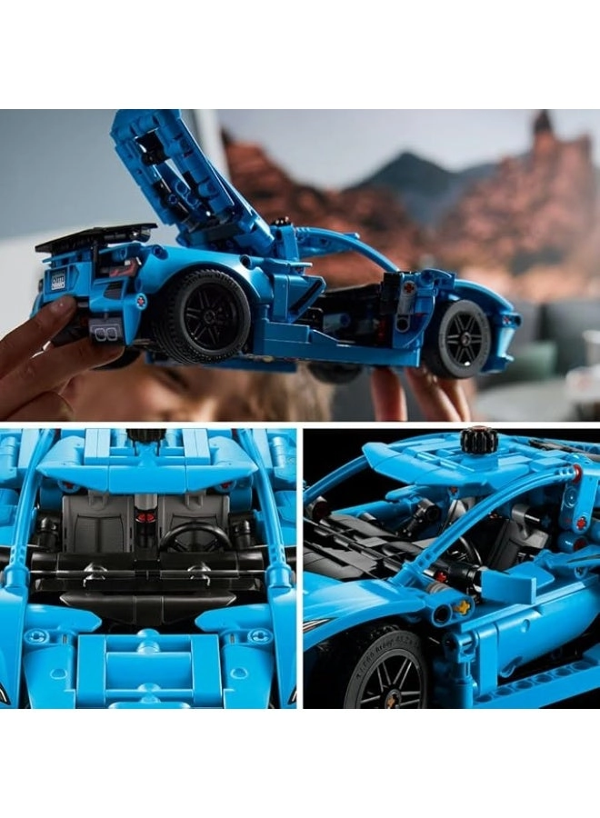 Technic Chevrolet Corvette Stingray (42217) - Blue Race Car Moving 8-Cylinder Engine