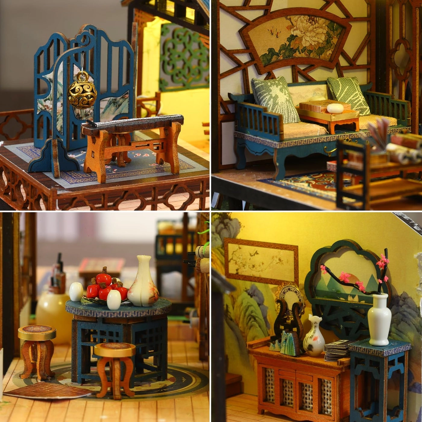 Villa Tiny House Kit - Wooden LED Light
