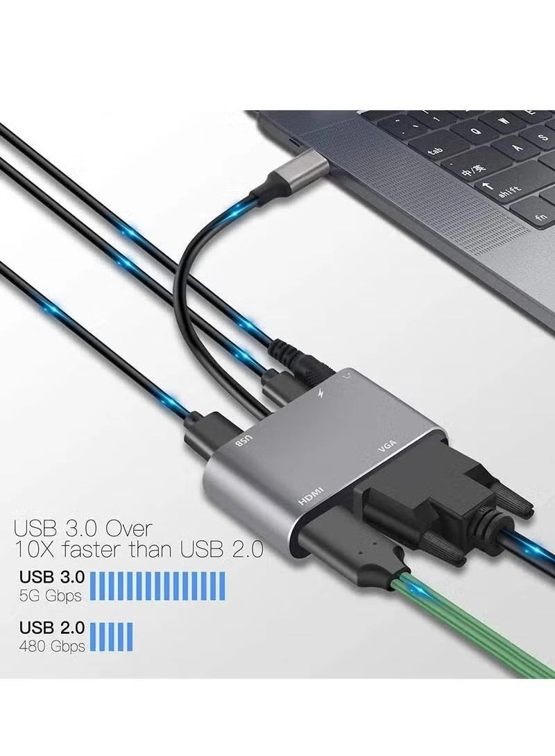USB C Hub Adapter - USB 3.0 4K