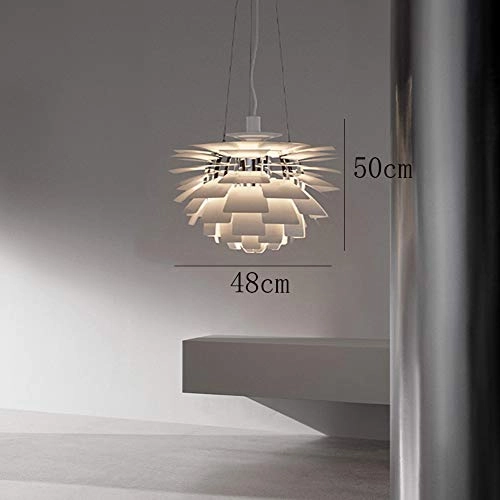 Creativity Personality Chandelier - E27 1-Light Outer white inner chrome 38*40cm