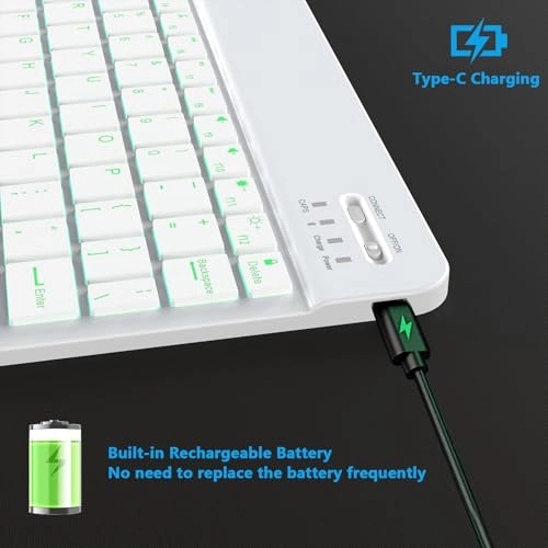 Backlit Bluetooth Keyboard - Wireless