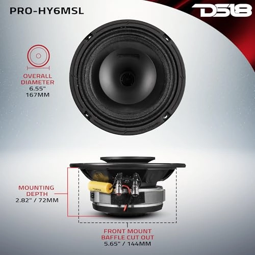 PRO-HY6MSL - 6.5" Shallow Hybrid Mid-Range