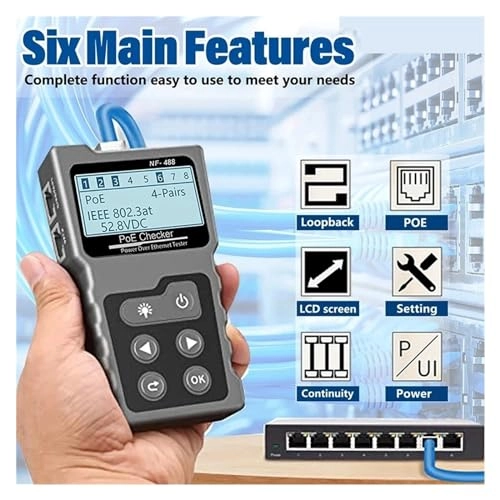 NF-488 - 4 RJ45 2 DC POE Continuity