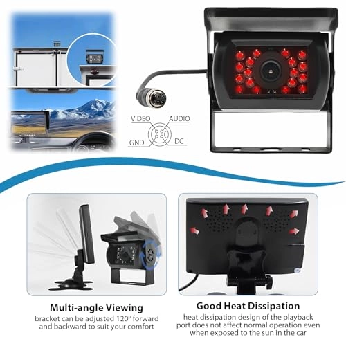 Rear Camera Kit - Night vision Wired 800 x 480 pixels