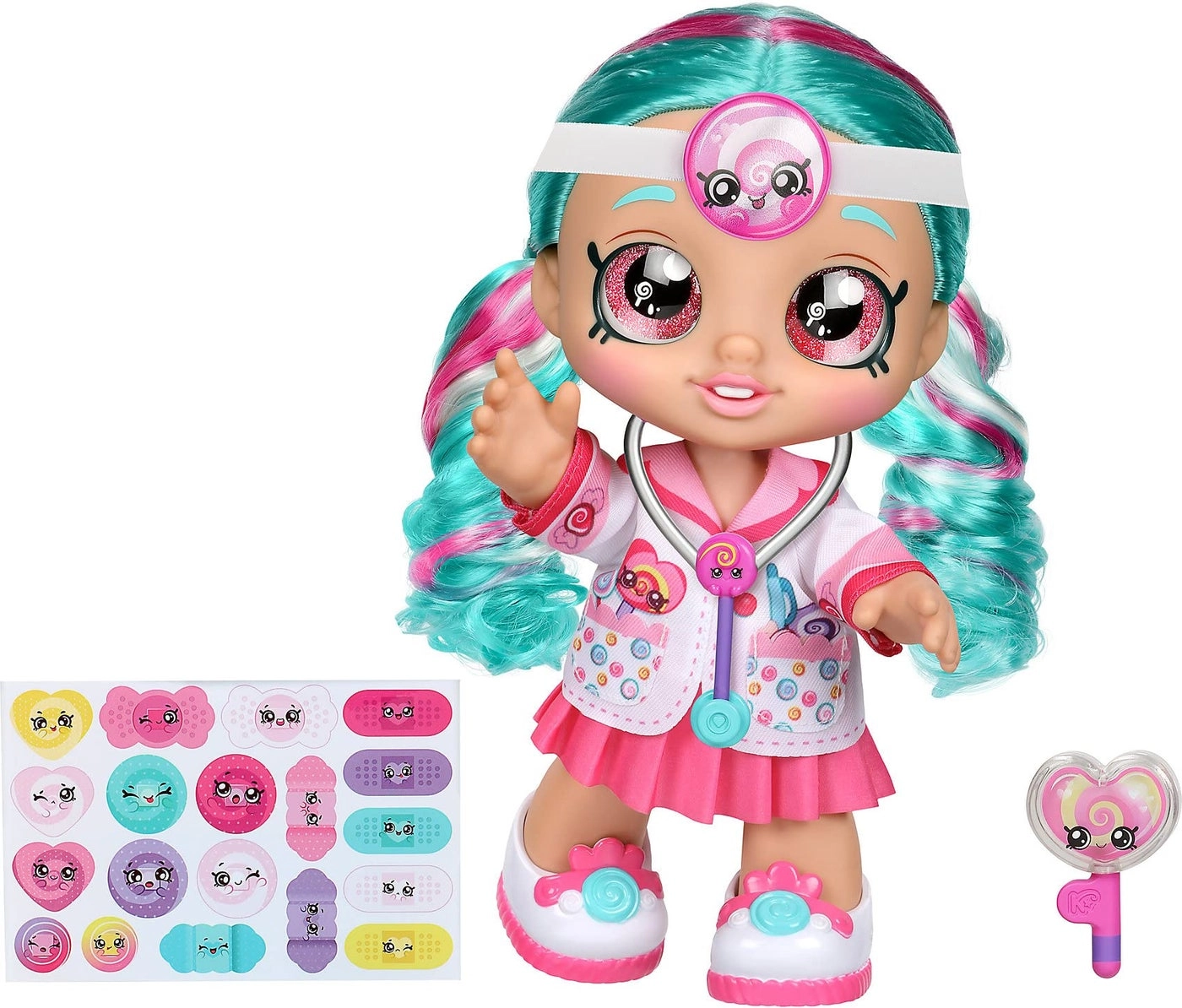 Kindi Kids Dr Cindy Pops Doll - Stethoscope Shopkins Inspired Lollipop Changeable Clothes Ages 3+