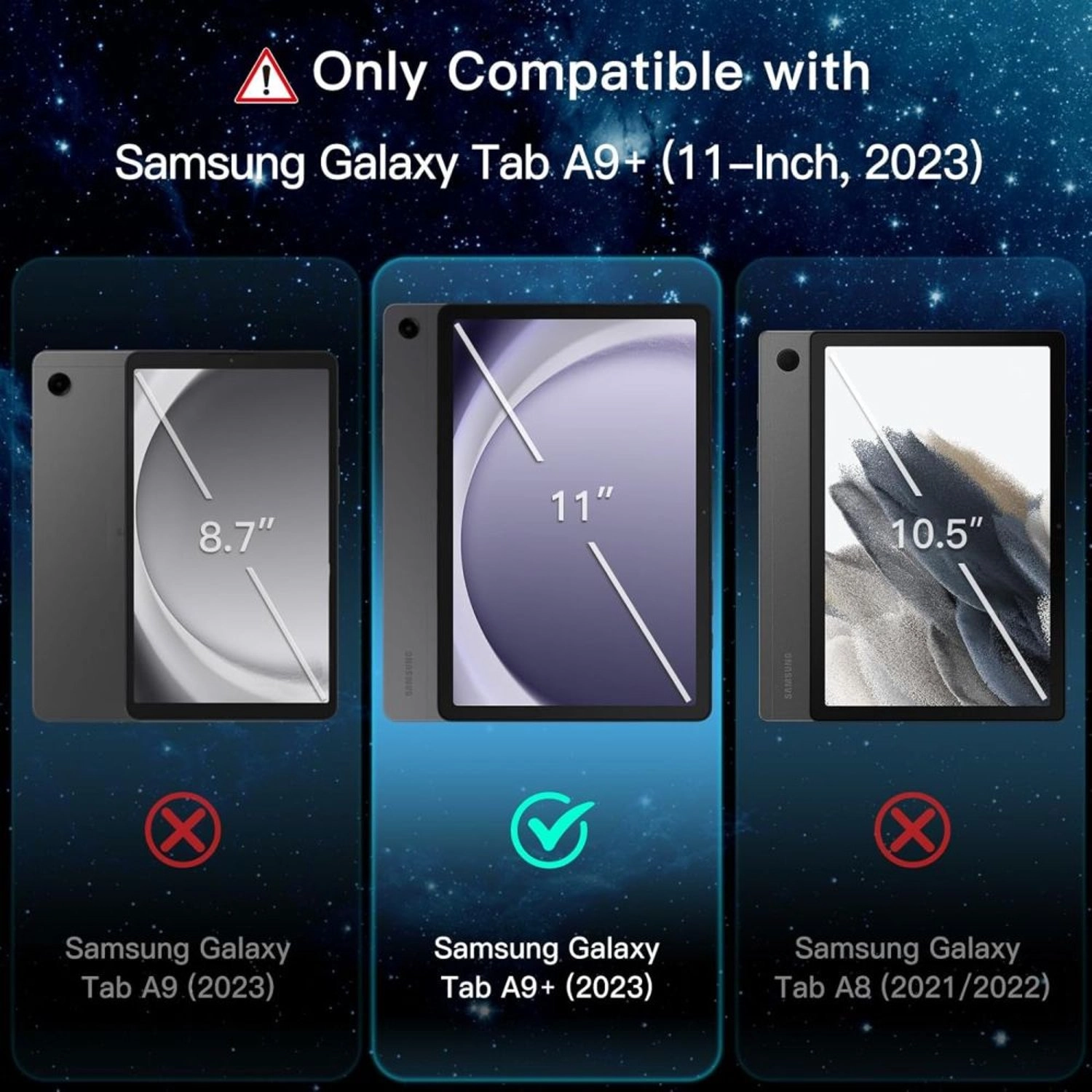 HD Screen Protector for Galaxy Tab A9 Plus