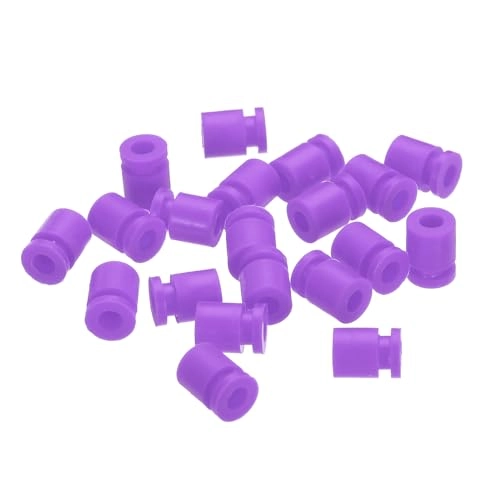 Anti-Vibration Rubber Balls - 36pcs Purple