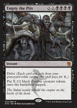 Magic: the Gathering Empty the Pits 72/269 - Mythic Rare Khans of Tarkir