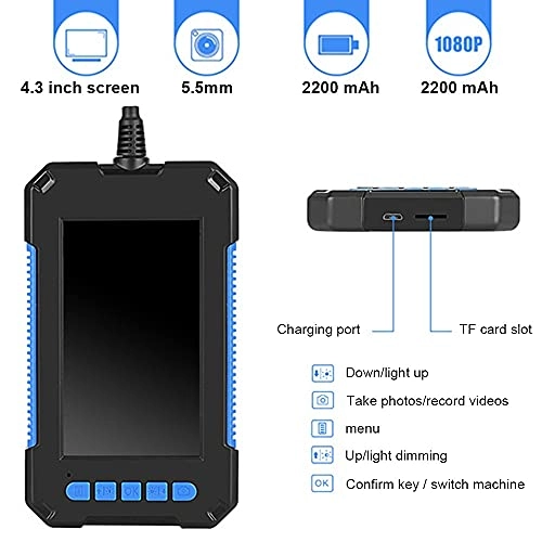 Industrial Endoscope - 4.3-inch Screen 1080P IP67 Waterproof