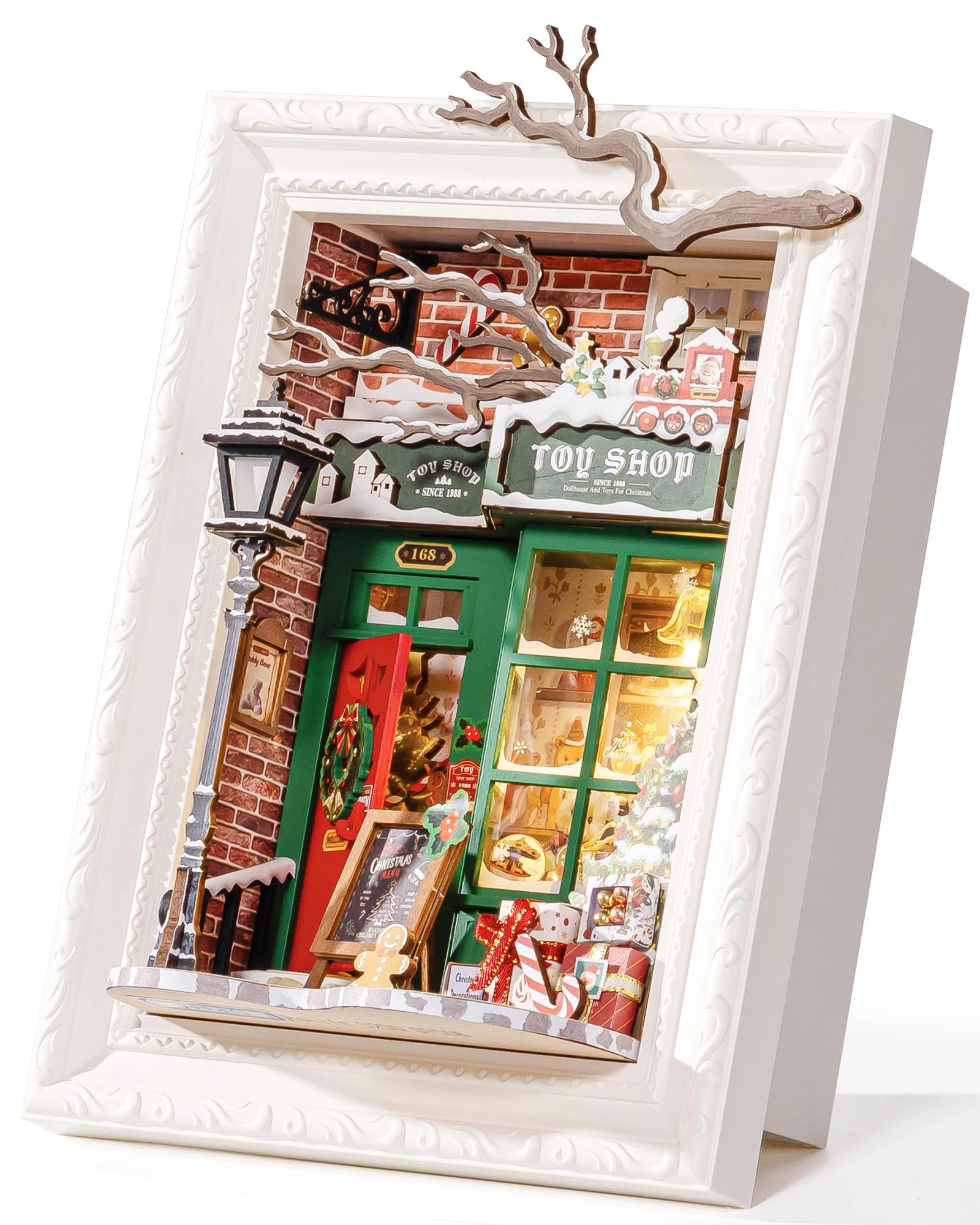DIY Miniature Dollhouse Kit - Halloween/Christmas 1:20