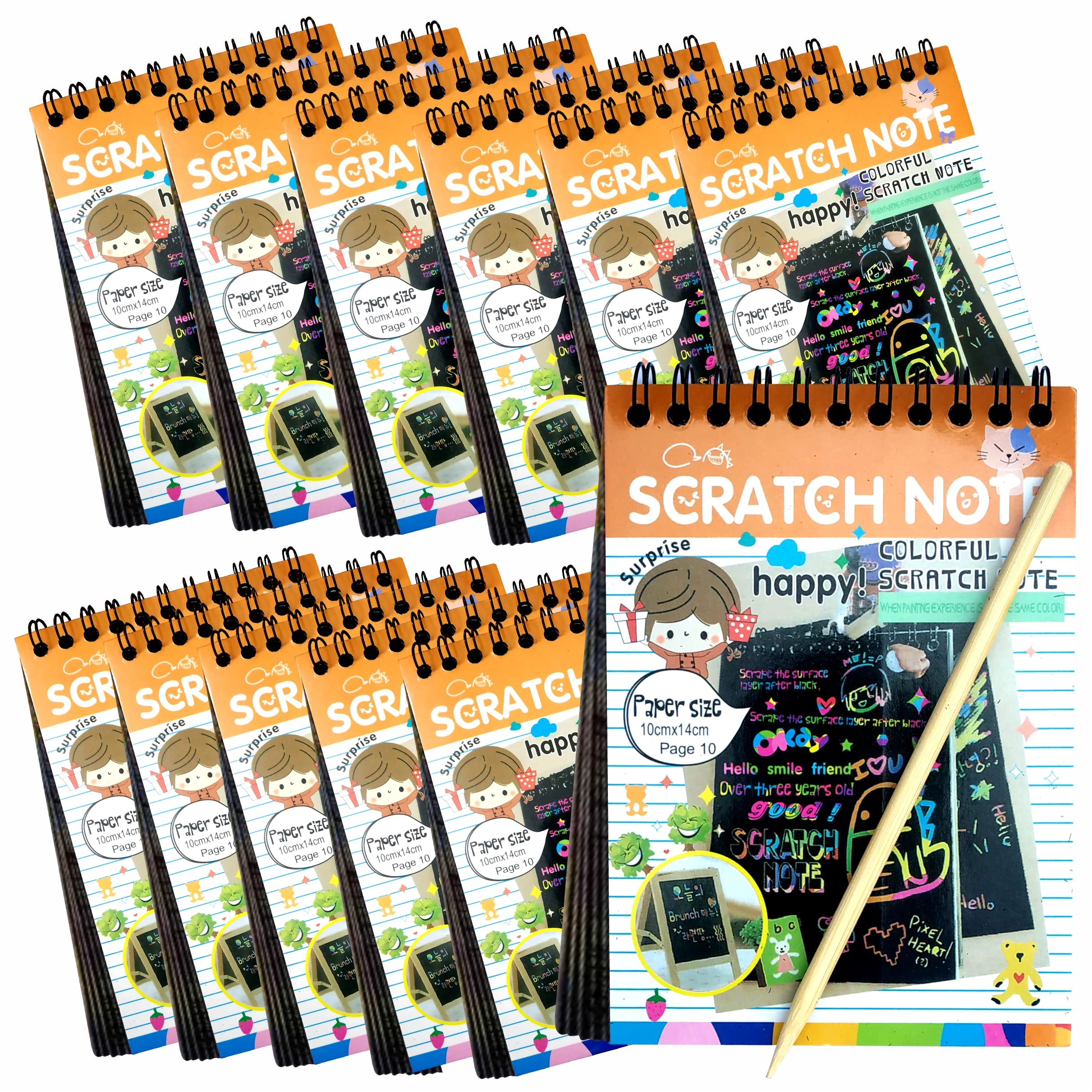 SNAPTRON Scratch Book - 3+ years 12 pcs