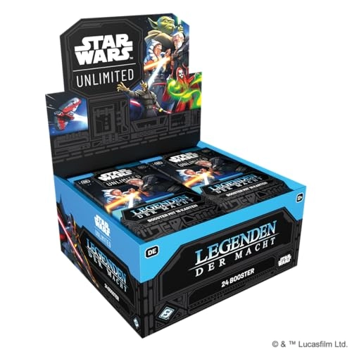 Star Wars: Unlimited - Legends of the Force - Booster Display - 24 Booster Packs - Trading Card Game (German)