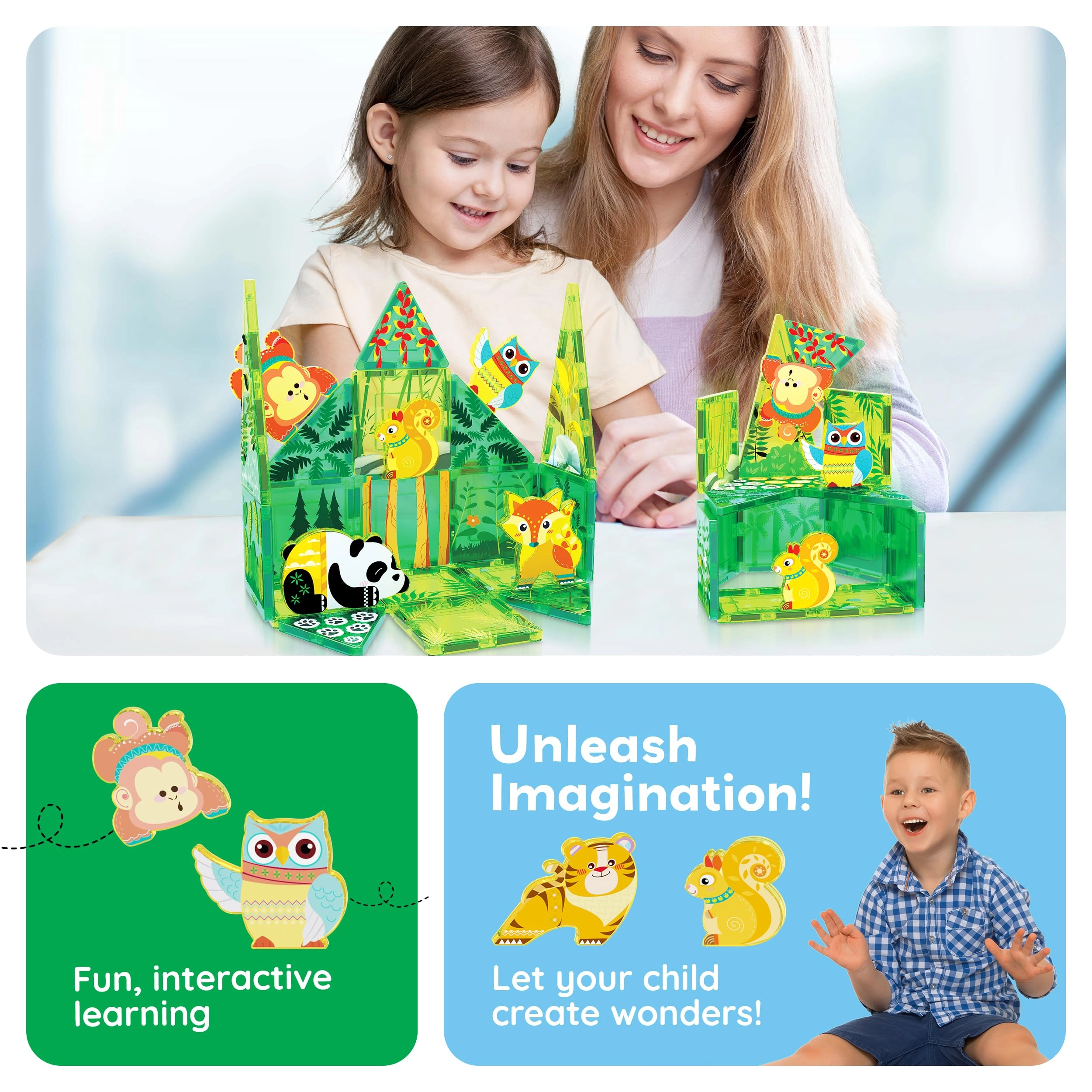 Magnetic Tiles - Forest Animal 26 pcs