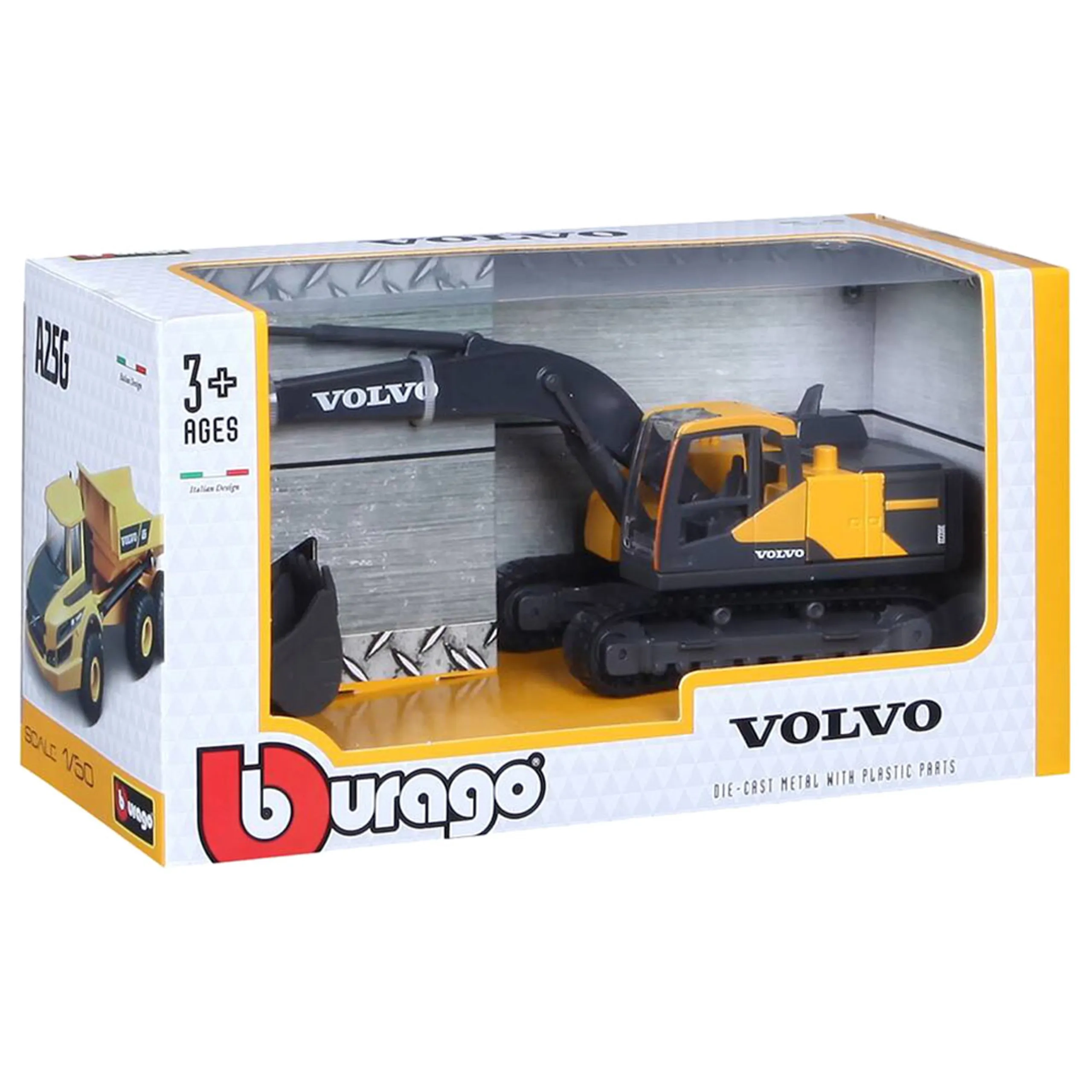 BBurago Intl Volvo EC220E Excavator - 1/50 Construction