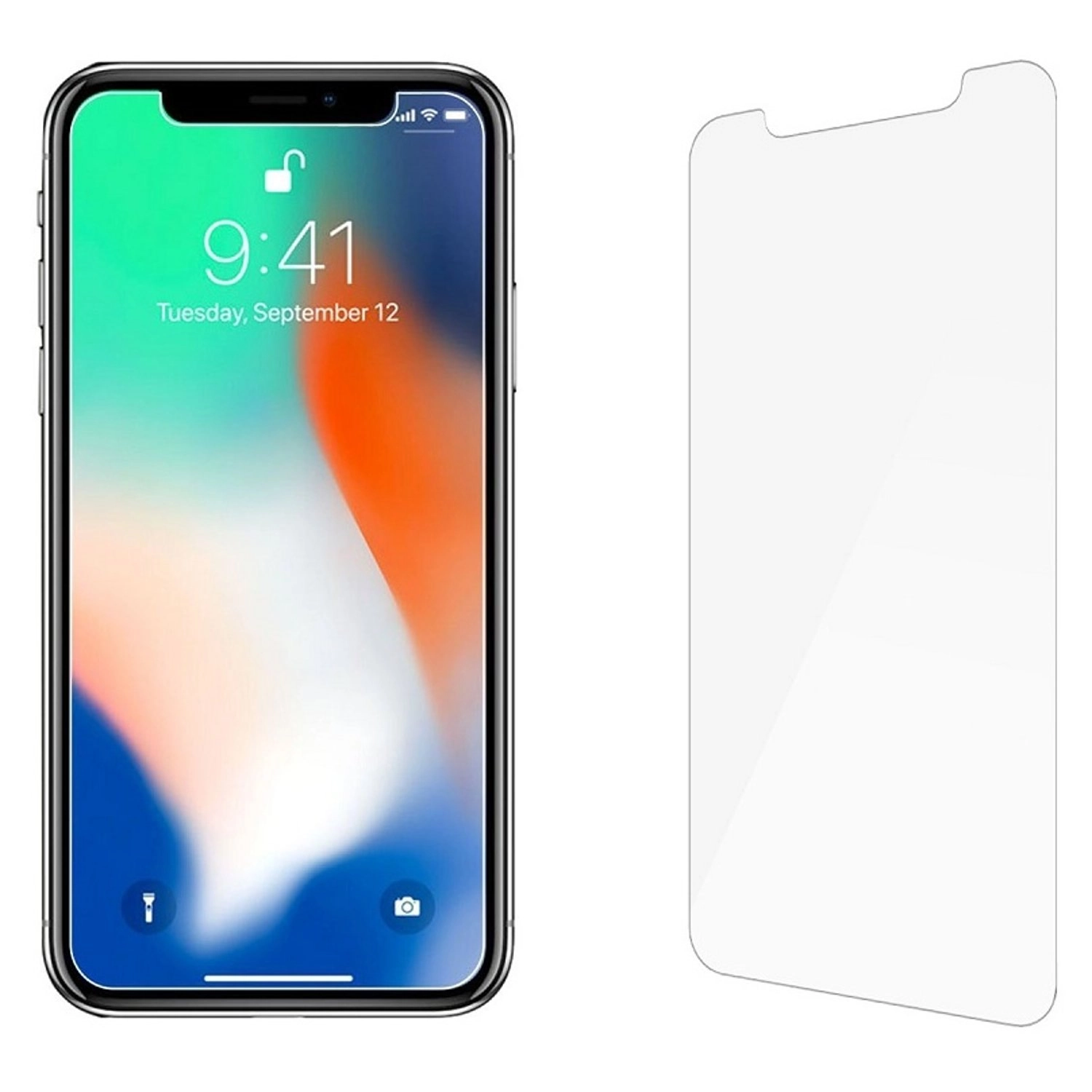 Clear Tempered Glass Screen Protector for iPhone X