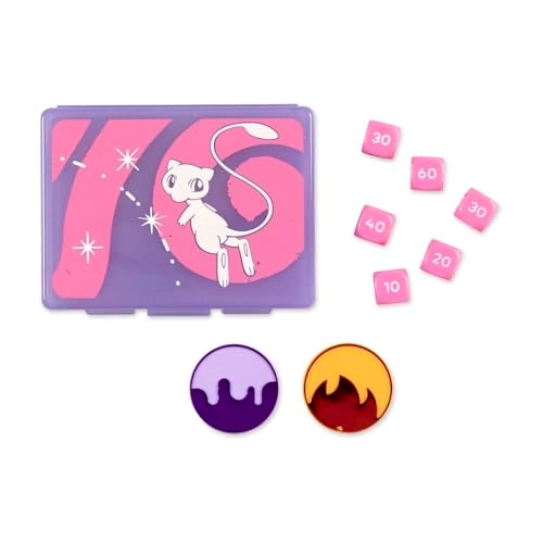 Mythical Mew Damage-Counter Dice & Condition Markers Set