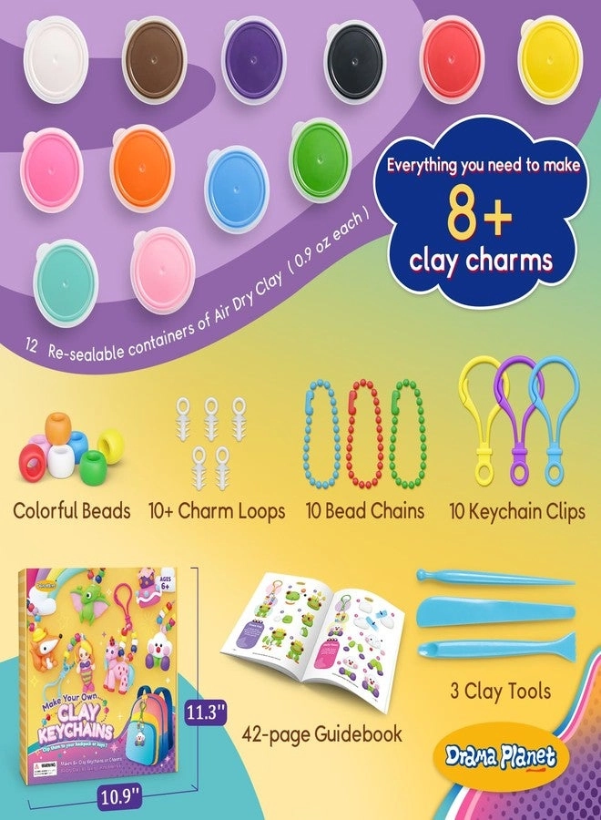 Make Your Own Clay Keychains - 6+ years 8+ pieces