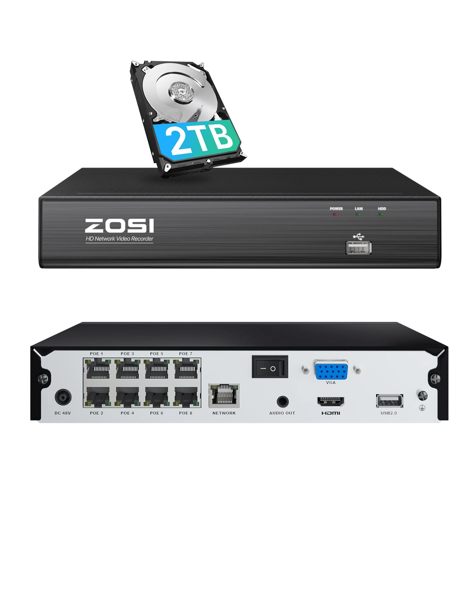 Ansjer Electronics Co., Ltd. 8CH PoE NVR