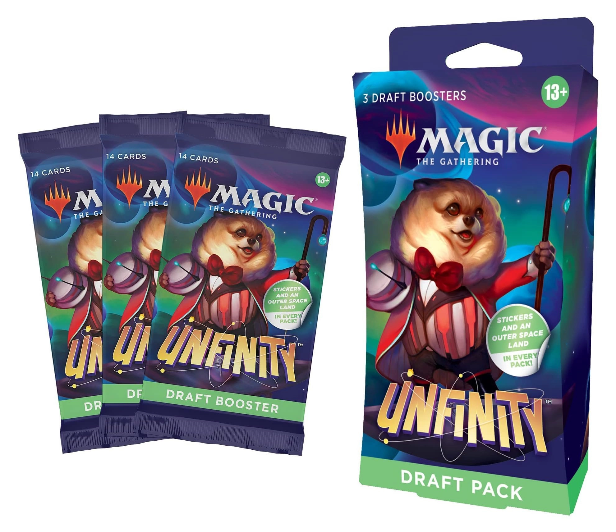 Magic: the Gathering Unfinity 3-Booster Draft Pack - English 42pcs