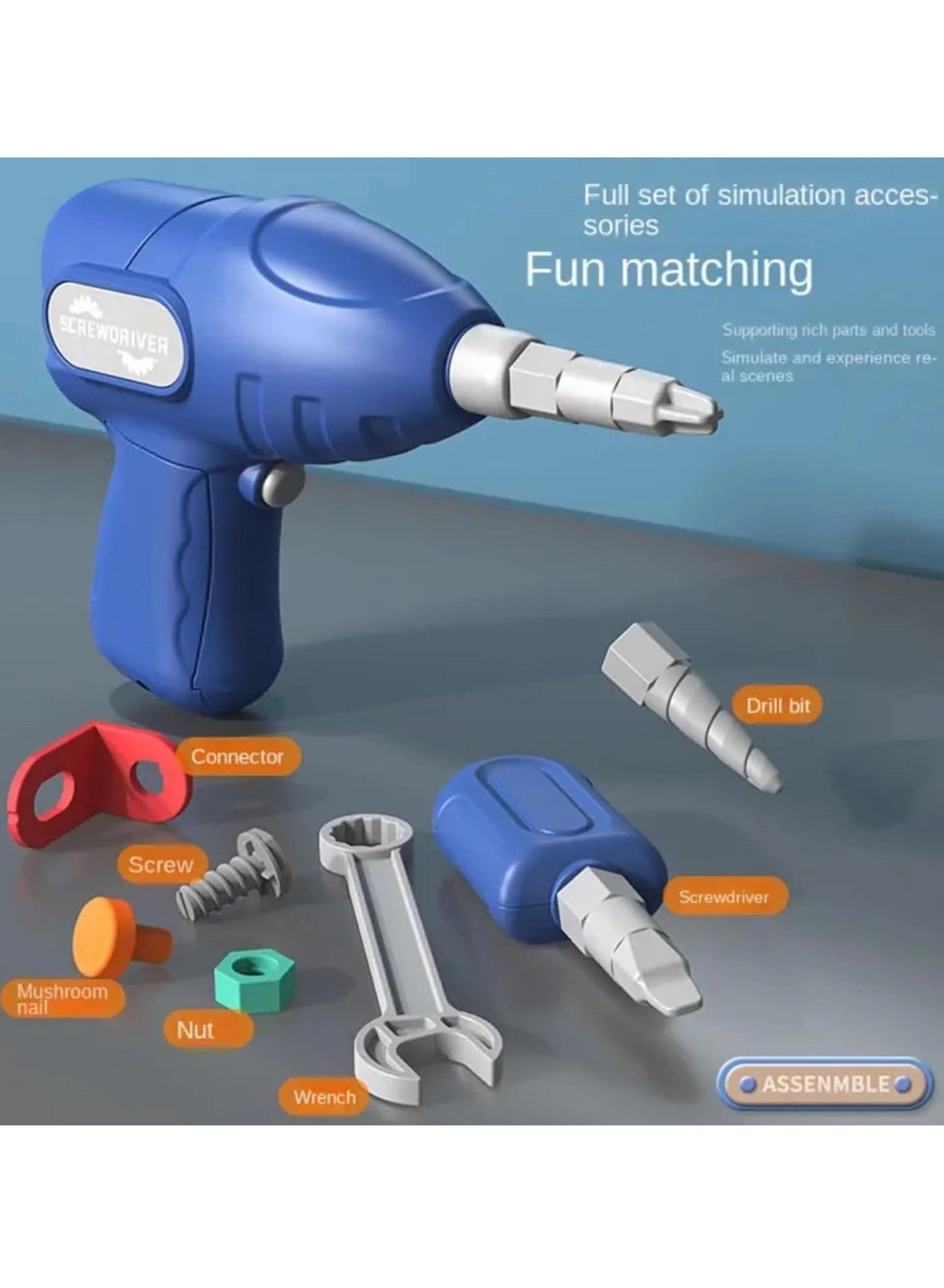 Screw Twist Toys - 450 pcs Electric Drill