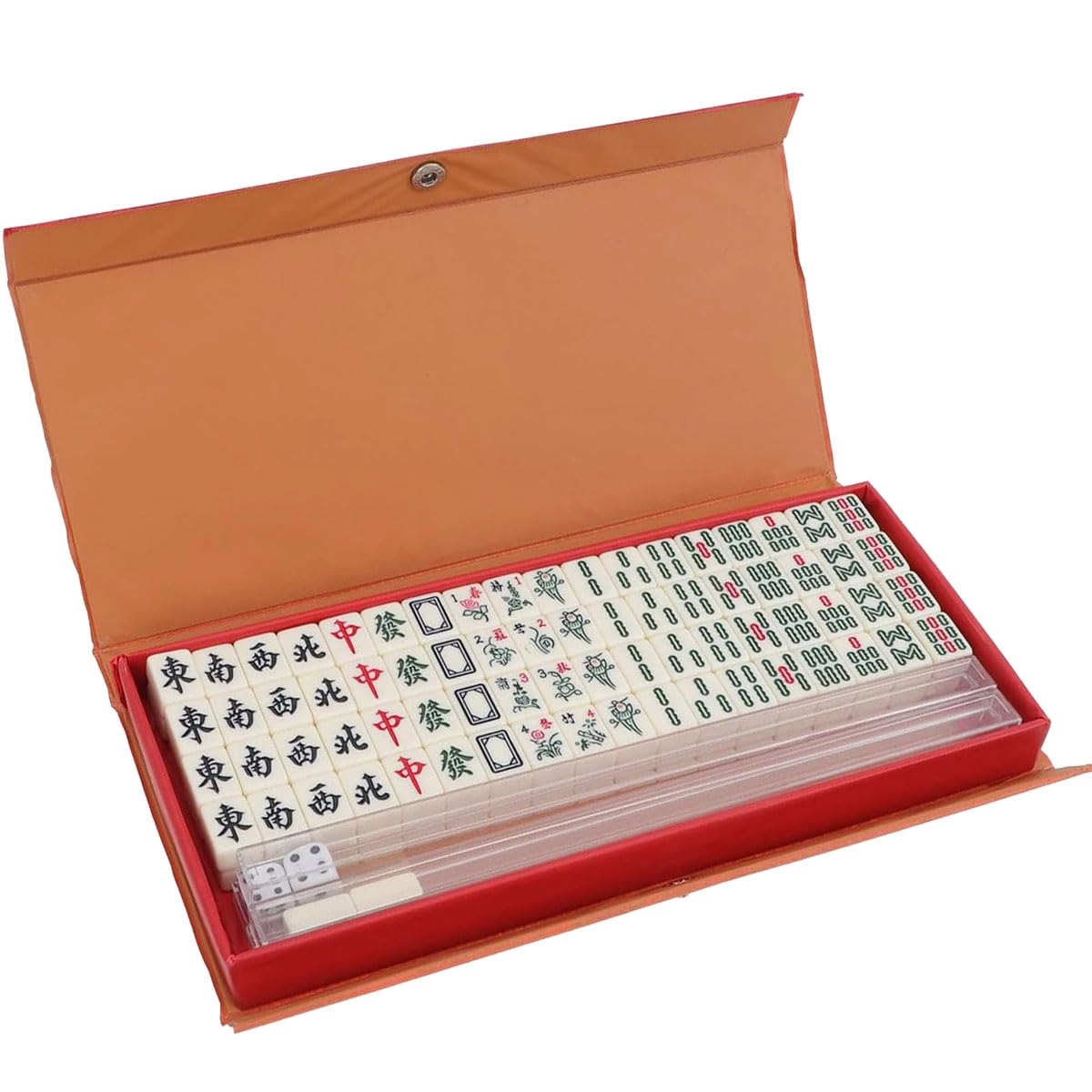 LANYOTA Mini Mahjong Set - 144 + 4 blank tiles Travel Case