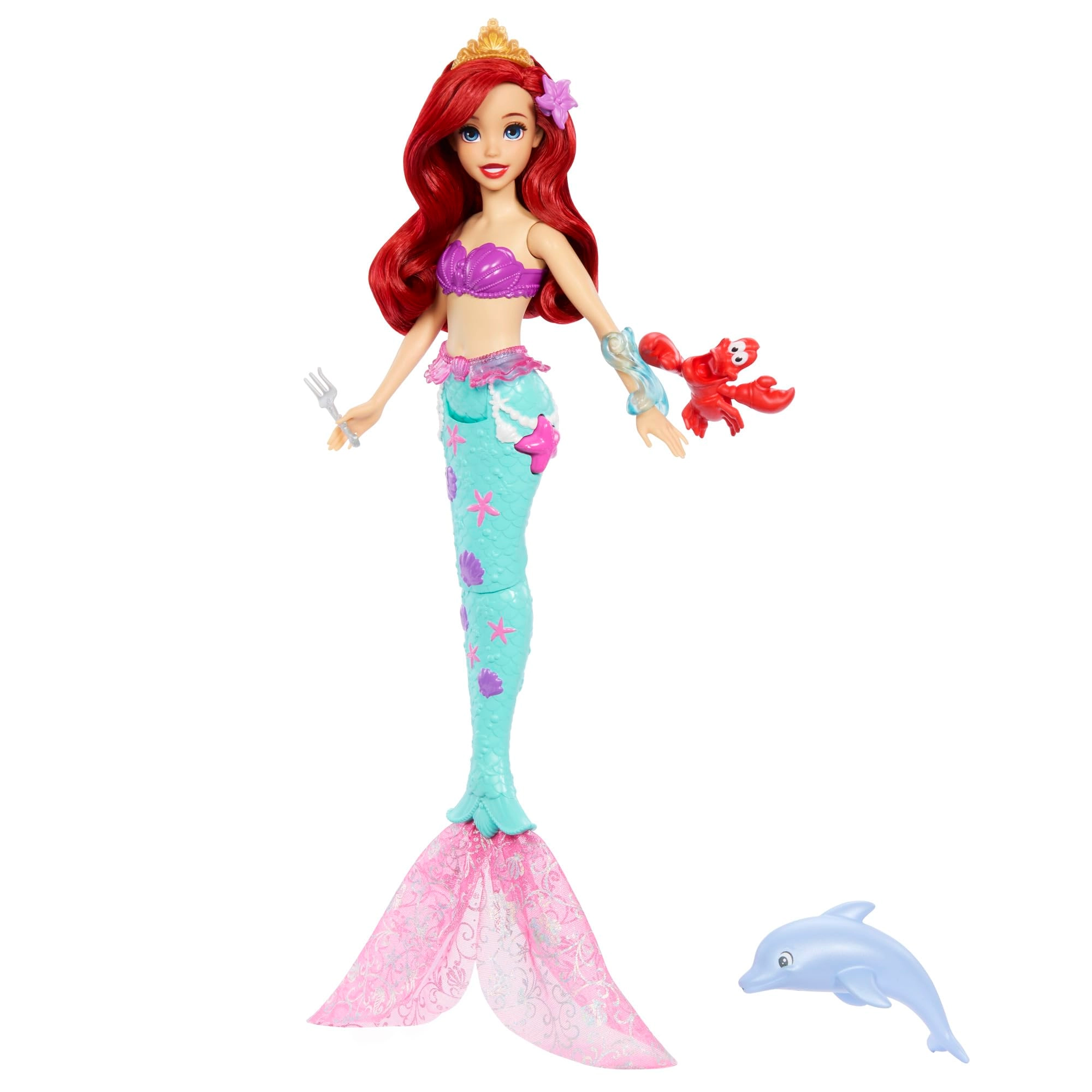 Mattel Disney Princess Ariel - Swimming Mermaid Dolphin Squirter