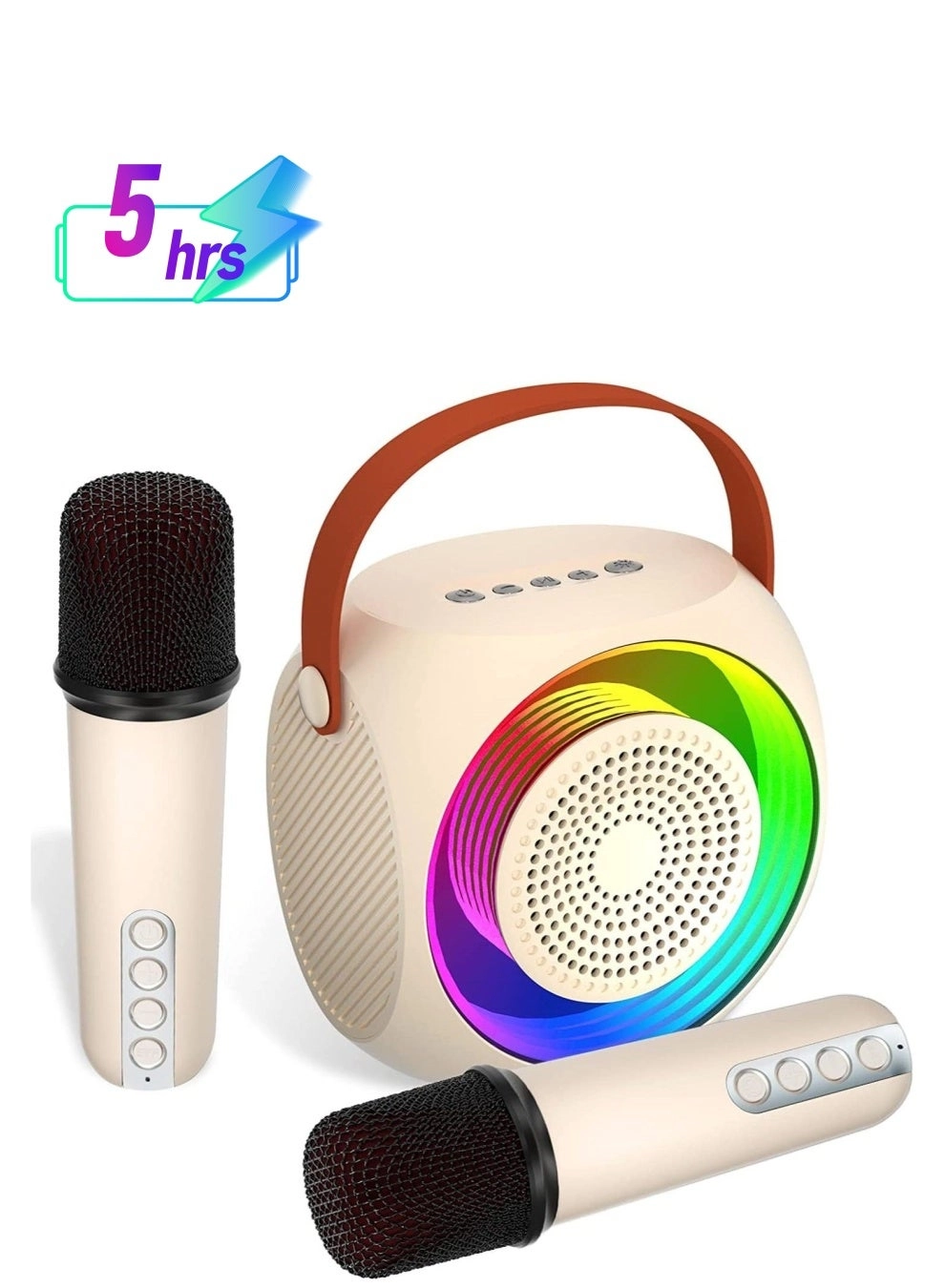 Karaoke Machine - 2 Wireless Microphones 10W