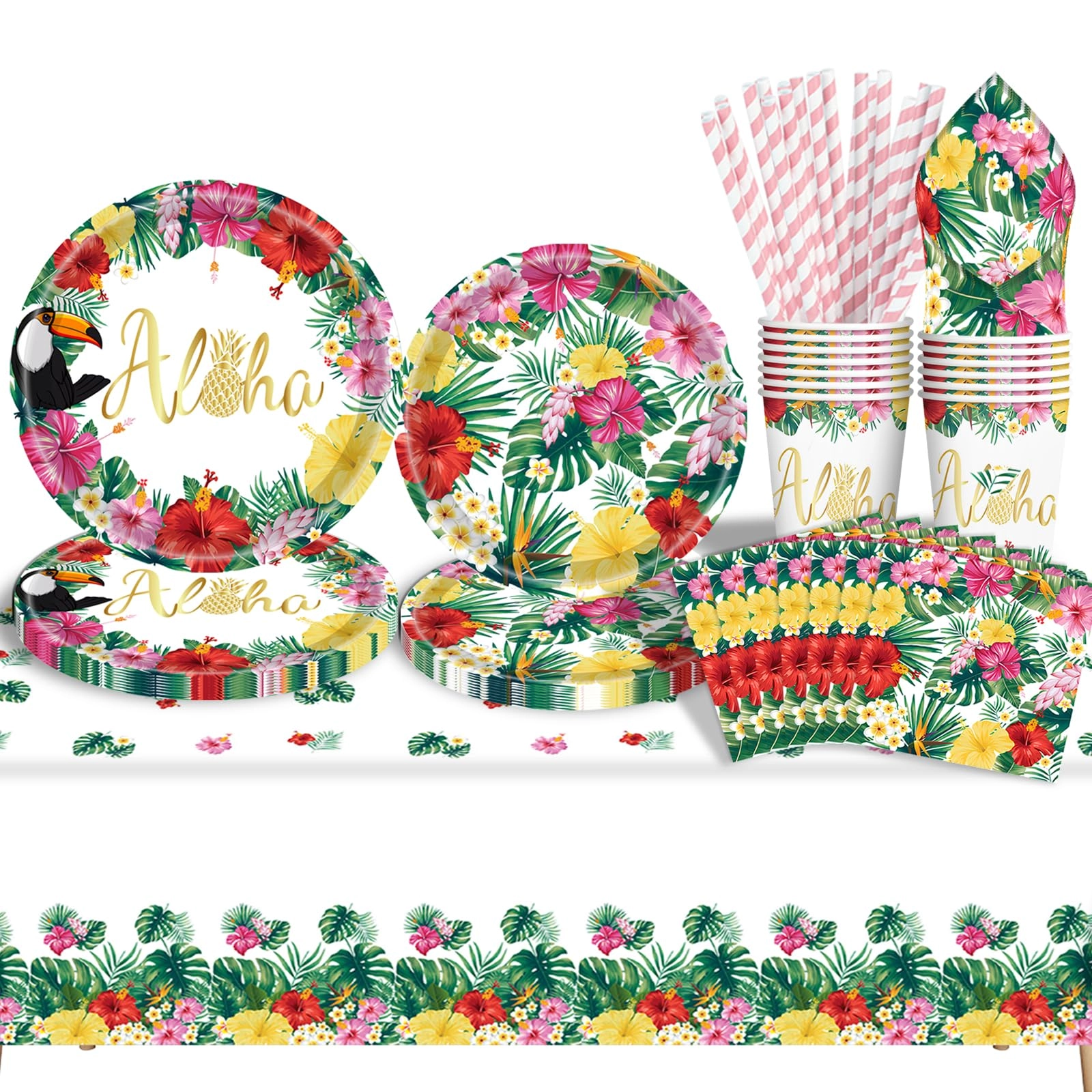 goldnice Party Tableware Set - 16 Birthday