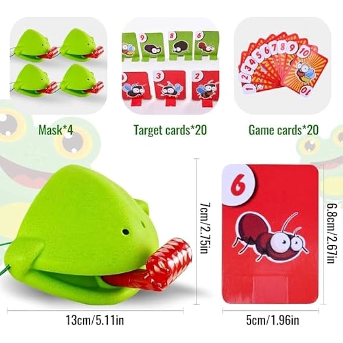 FROG TONGUE GAME - 4 PCS