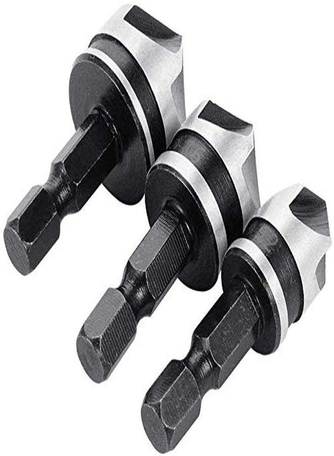 Countersink Power Drill Bit - Metal 3pcs 12, 16, 19 mm