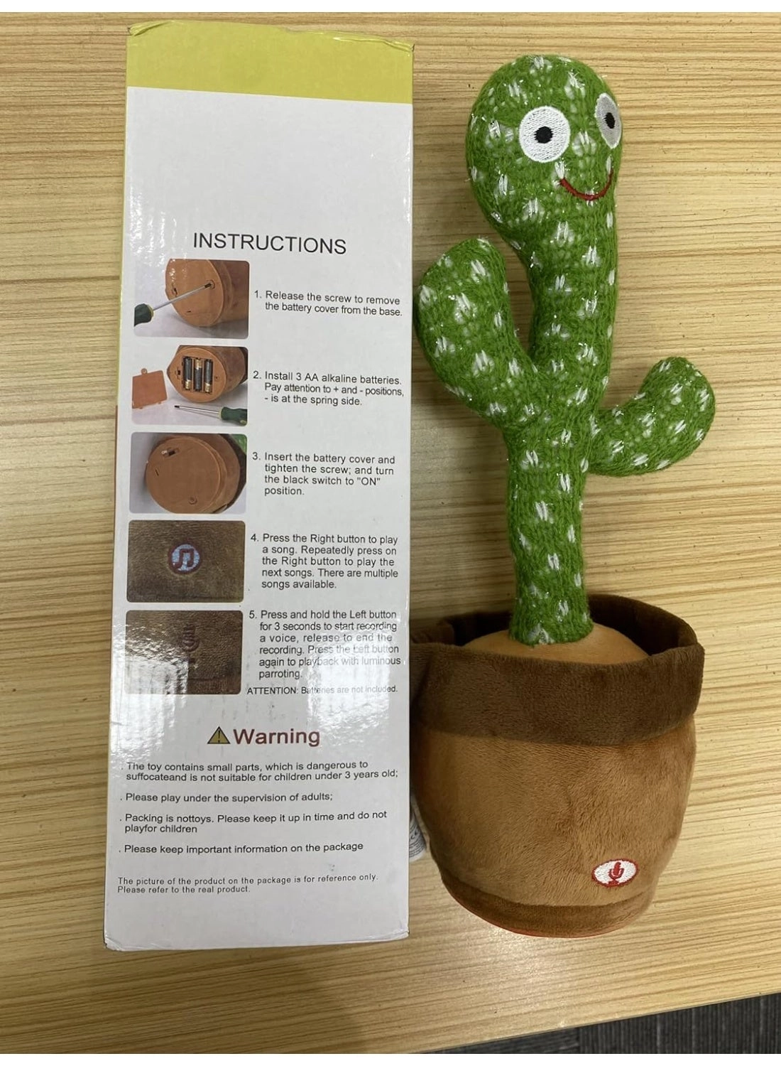 Talking Dancing Cactus Musical Toy