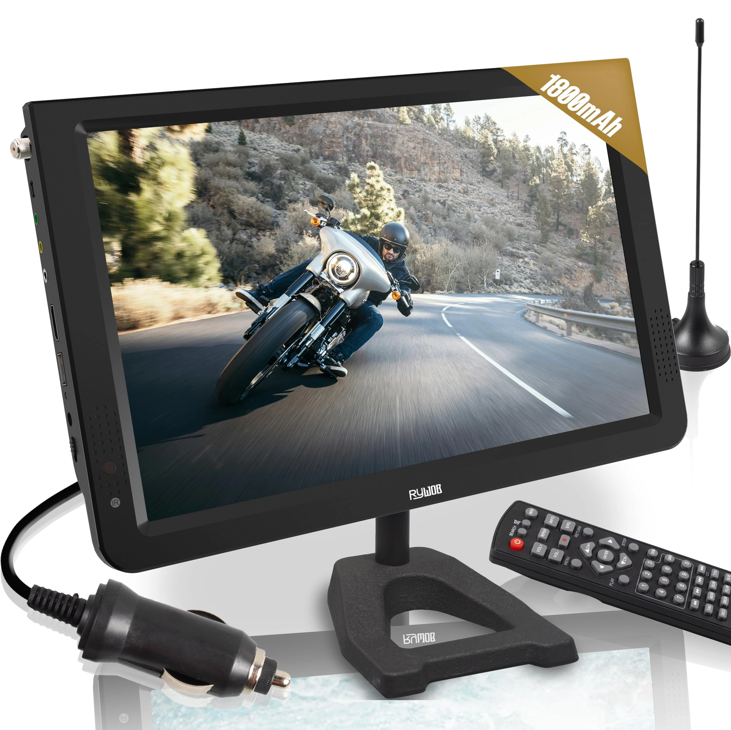 Rywob Portable TV - 720p 12inch