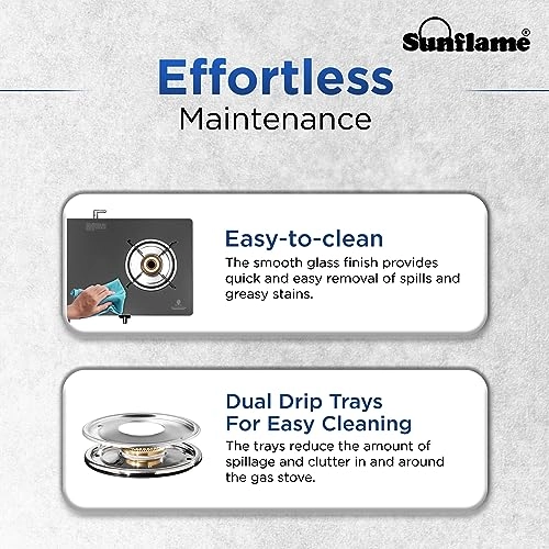 Crystal Nova LPG STOVE CRYSTAL 2B NOVA BK GAS Cooker