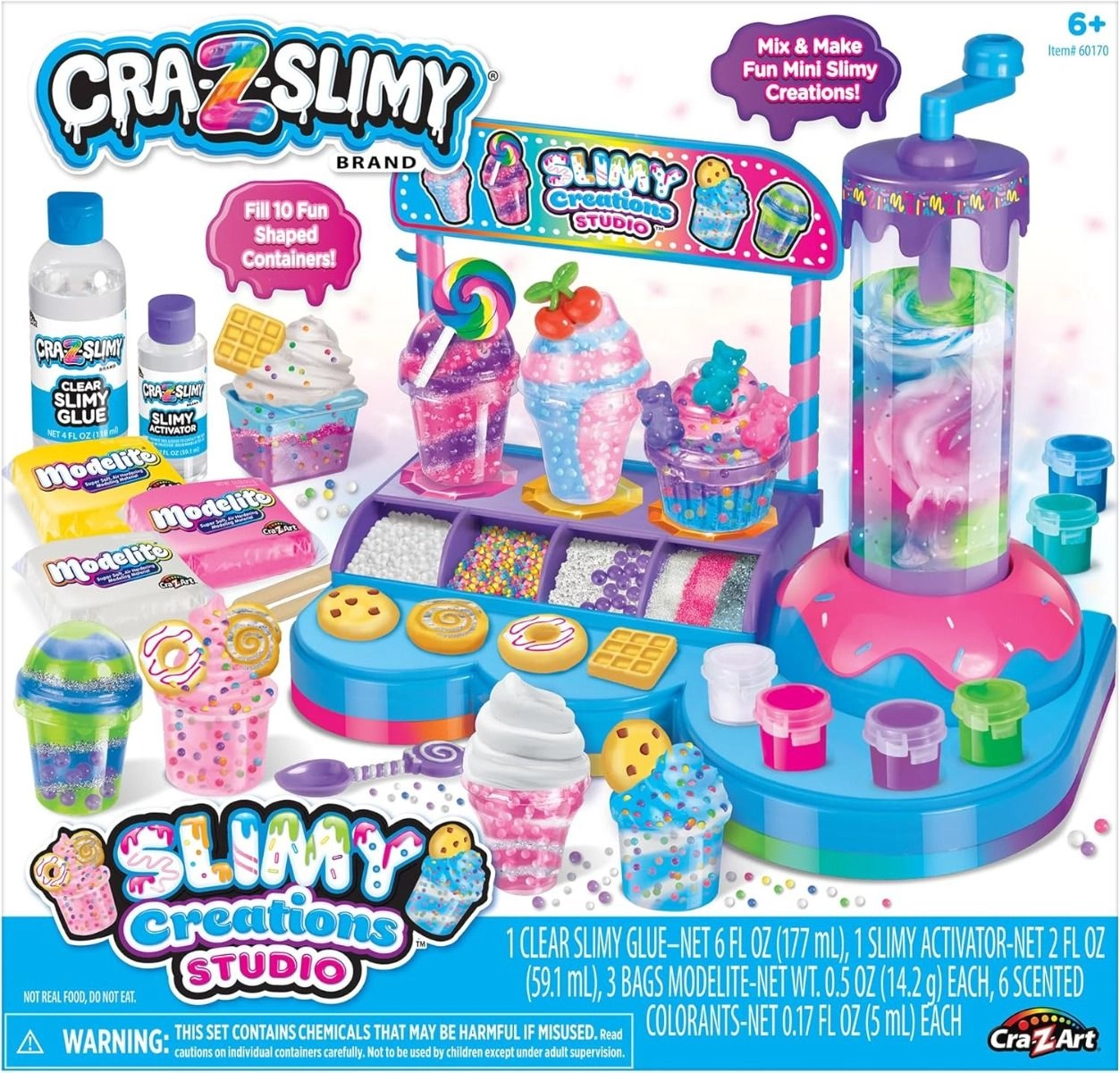 CRA-Z-SLIMY Slimy Creations Studio - 6+ years 10 pcs